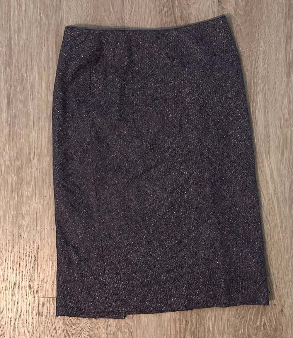Brooks Brothers Wool-Silk Blend Tweed Pencil Skirt, Size 8
